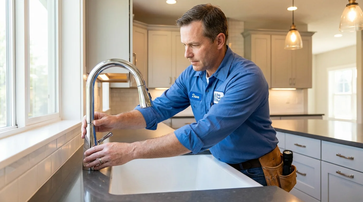 Kitchen faucet installation by Johns Plumbing LLC in Grover Beach