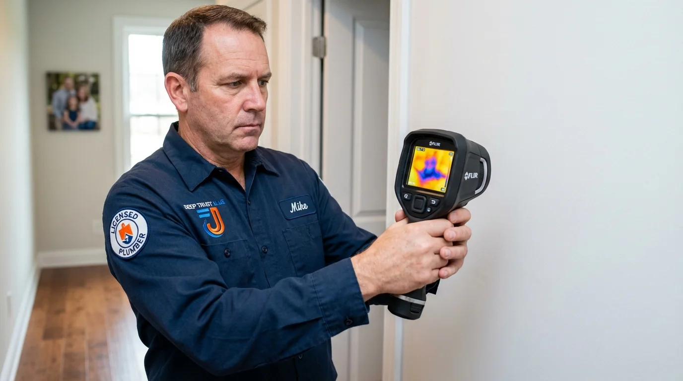 Thermal imaging leak detection by Johns Plumbing LLC in Grover Beach