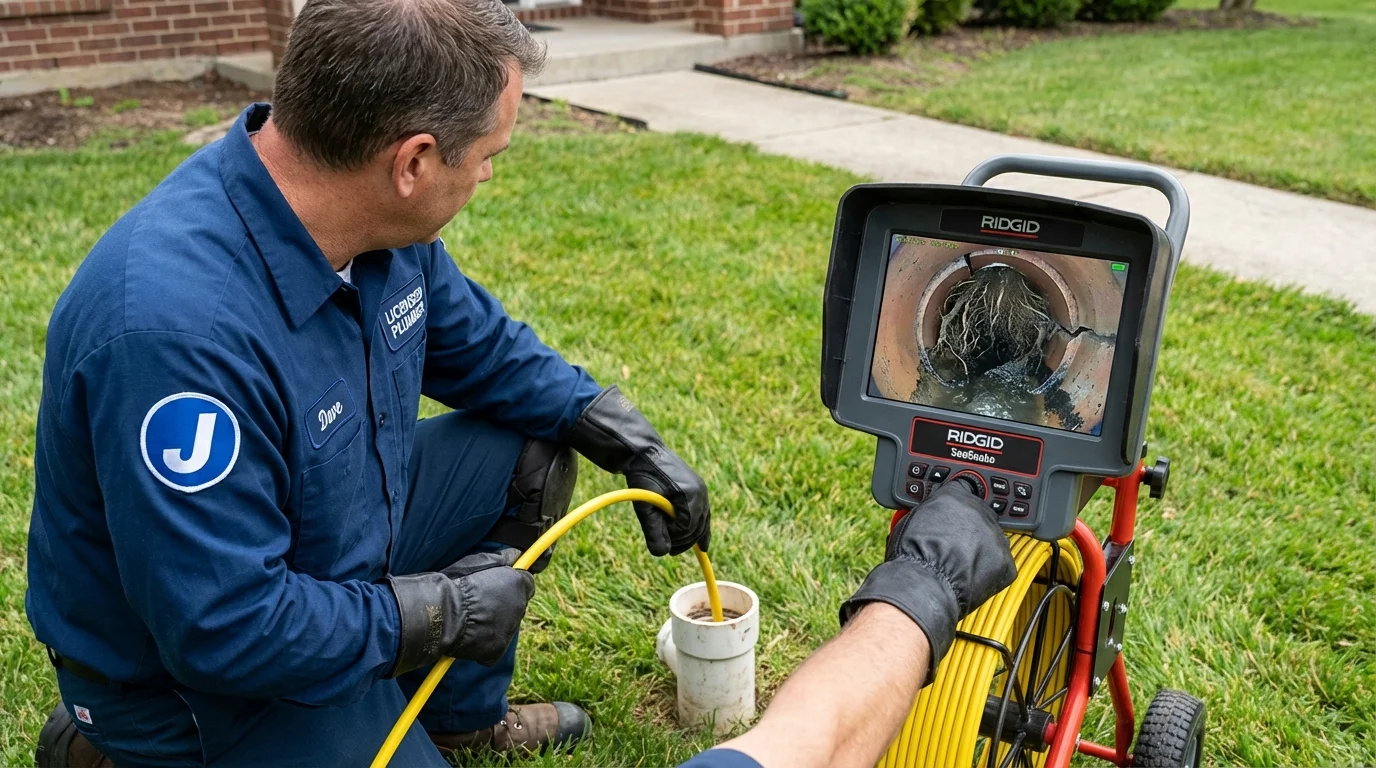 Sewer camera inspection being performed by Johns Plumbing LLC in Grover Beach